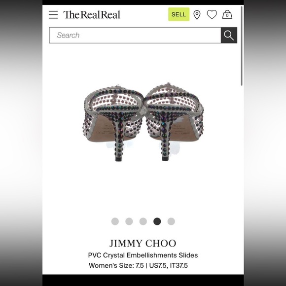 Jimmy Choo embellished PVC slides - Picture 6 of 7